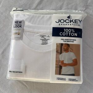 Jockey Men's Classic White Cotton Tee